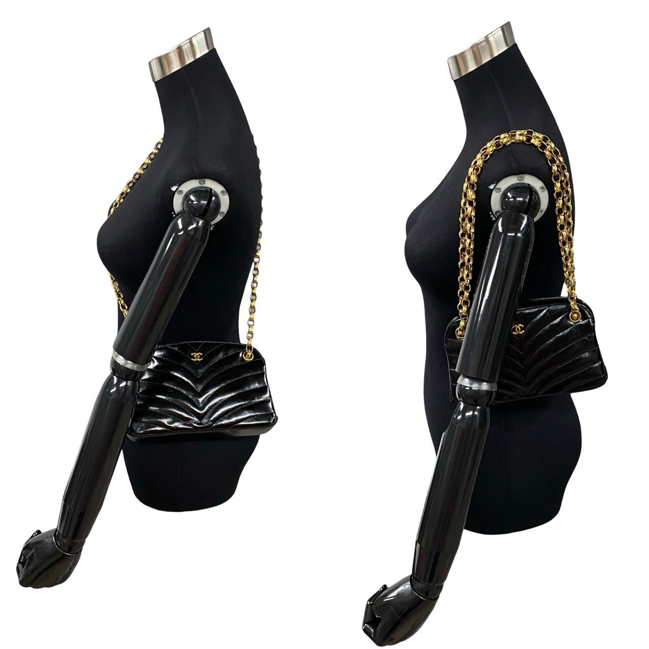 Chanel CC V Stitch Crossbody Bag  Leather Crossbody Bag in New Condition