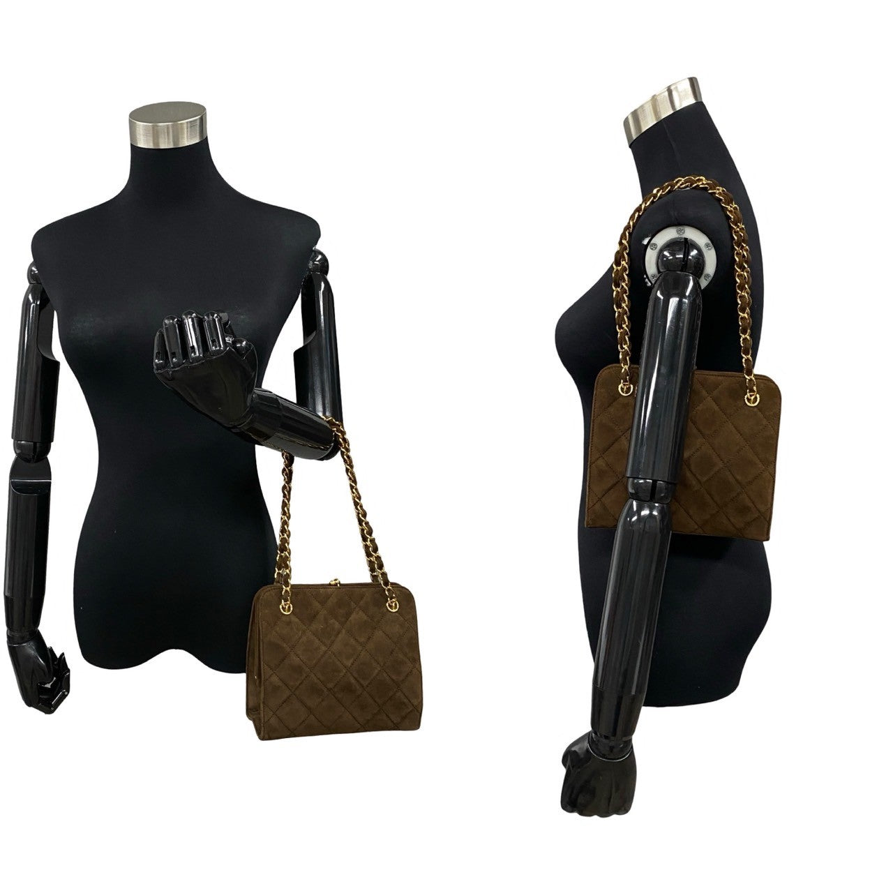 Chanel Suede Matelasse Shoulder Bag Suede Handbag in Great Condition