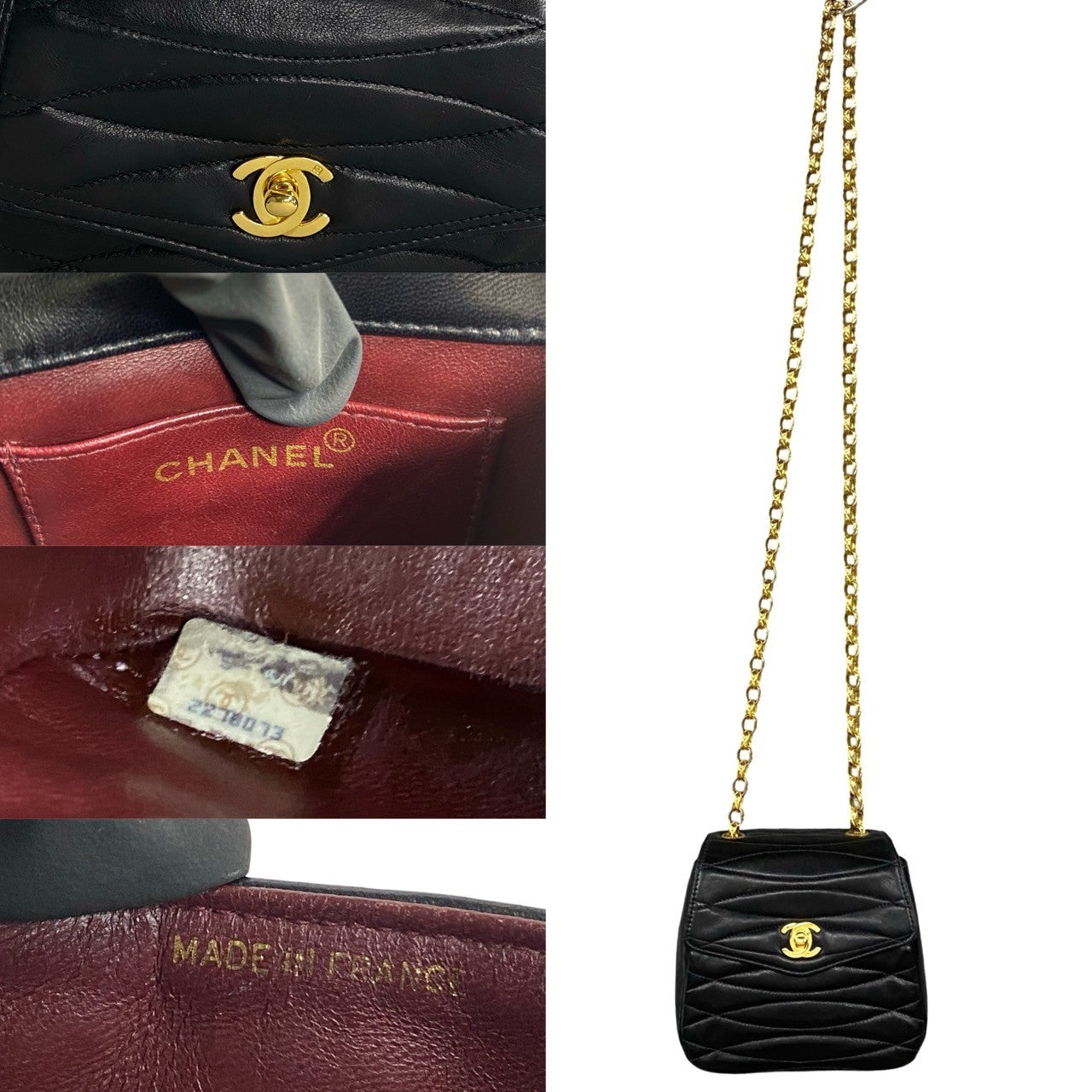 Chanel CC Quilted Leather Chain Crossbody Bag Leather Crossbody Bag