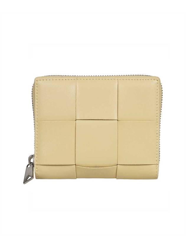 Bottega Veneta Around Zipper Halfwallet Beige
