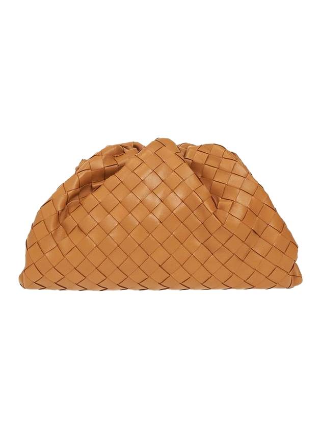 Bottega Veneta Women's Intrecciato Leather Pouch Bag Brown