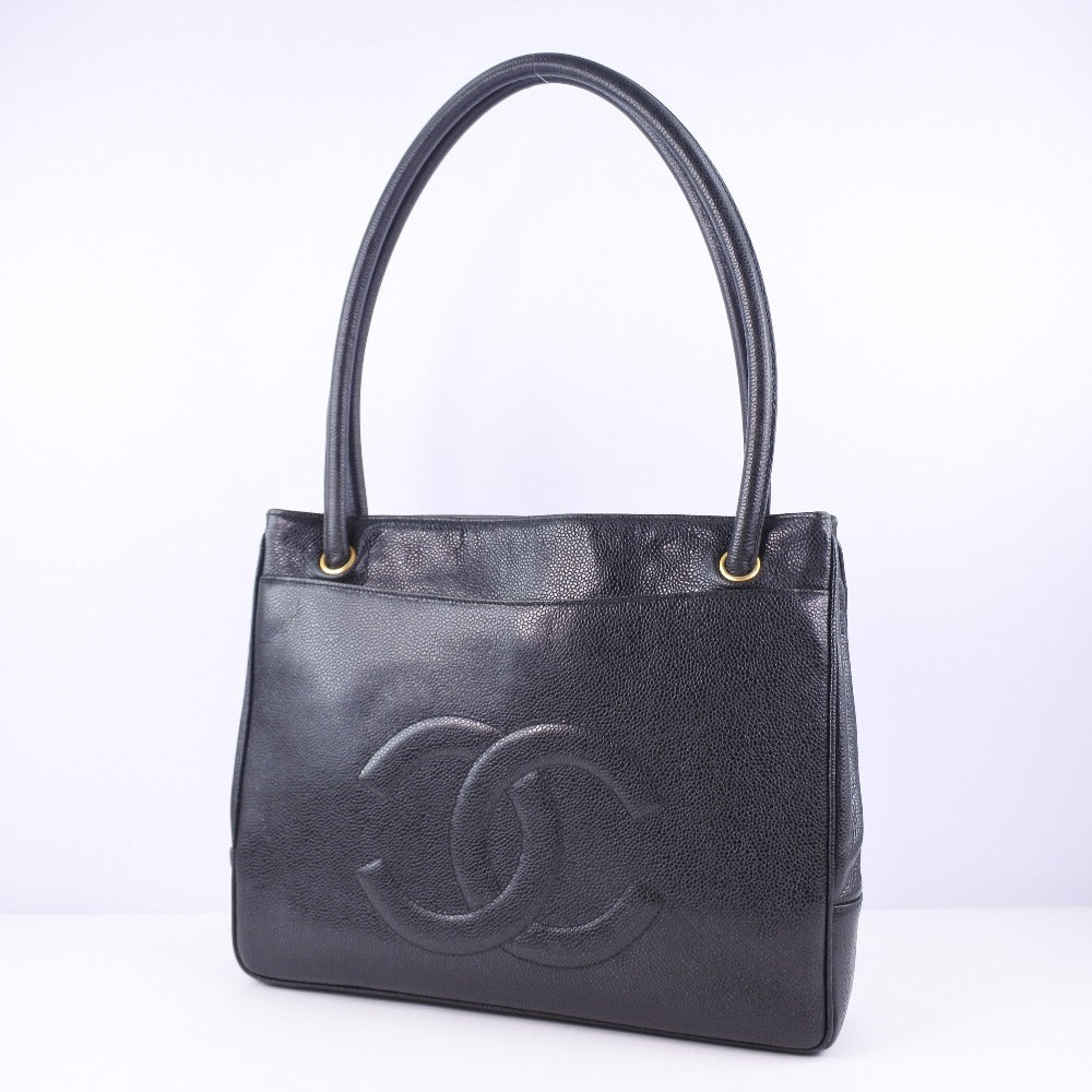 Chanel CC Caviar Tote Bag Leather Tote Bag in New Condition