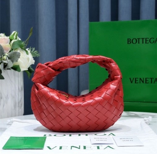 Bottega Veneta mini jodie 28 red lambskin