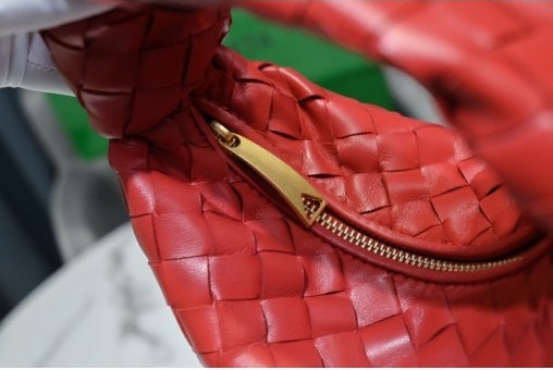 Bottega Veneta mini jodie 28 red lambskin