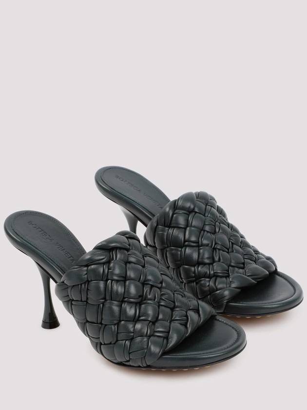Bottega Veneta Dot Wave Sandals Heel Green