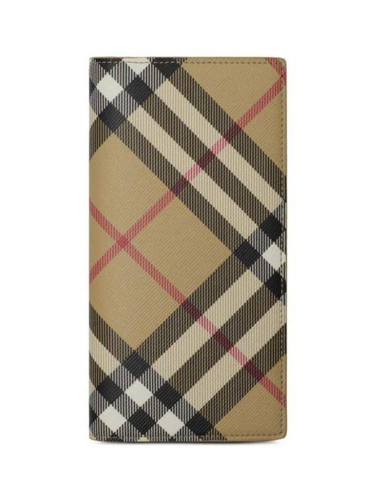 Burberry Check Bifold Card Wallet Sand