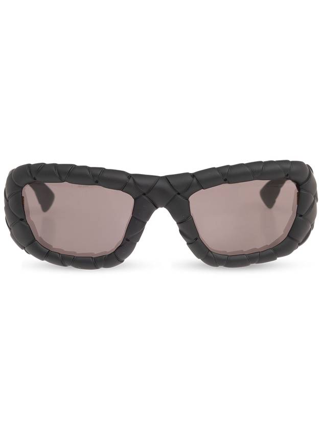 Bottega Veneta Bottega Veneta Intrecciato Sunglasses, Women's, Black