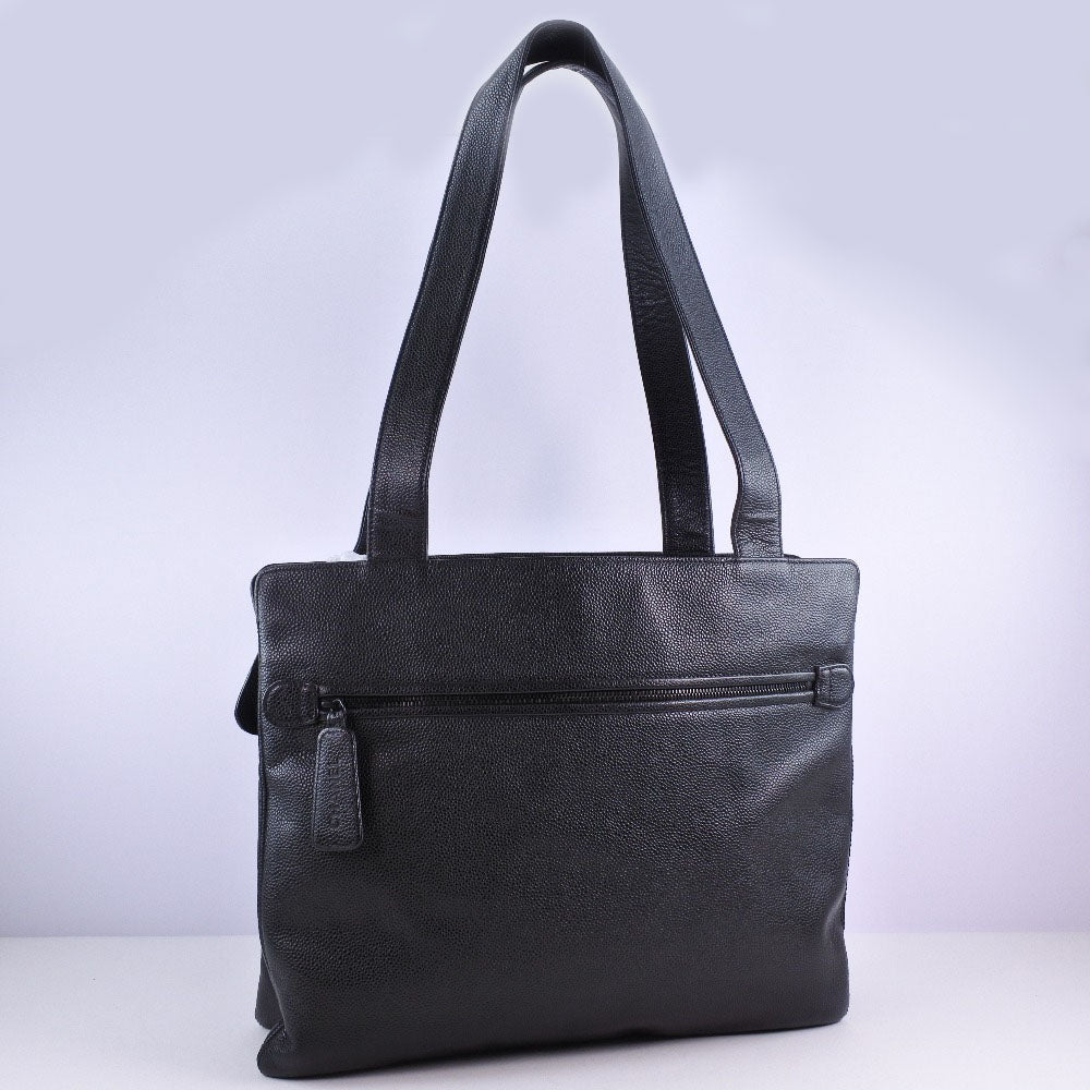 Chanel Black Caviar Skin Tote Shoulder Bag Leather Shoulder Bag 61868** in New Condition