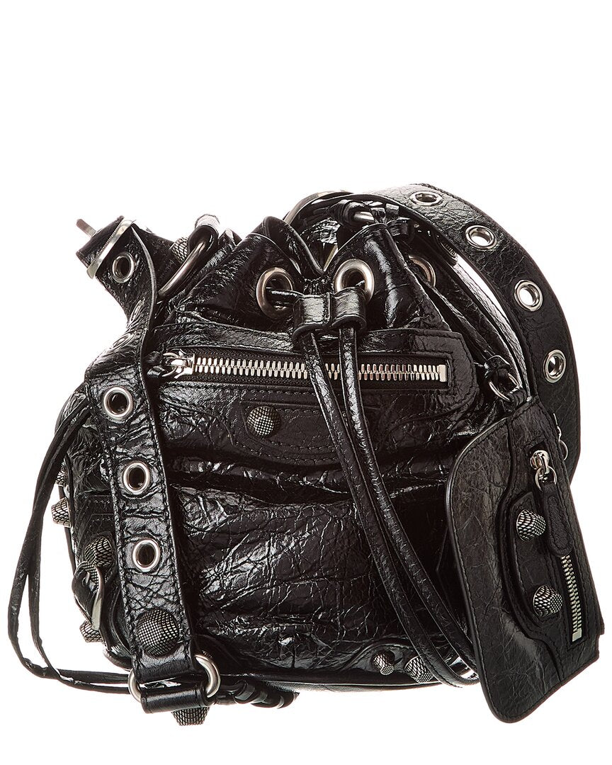 Balenciaga Le Cagole XS Leather Bucket Bag