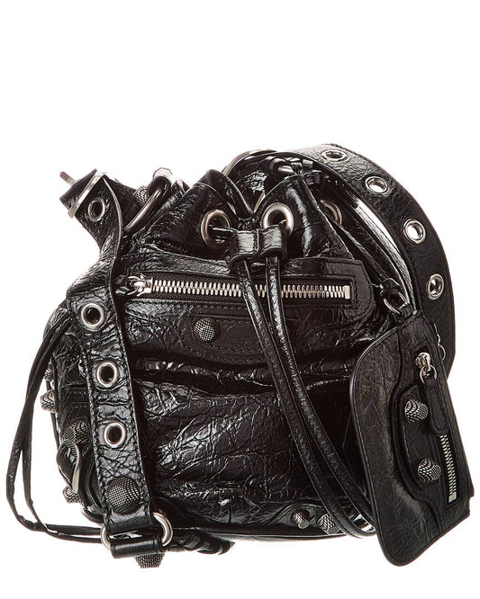Balenciaga Le Cagole XS Leather Bucket Bag