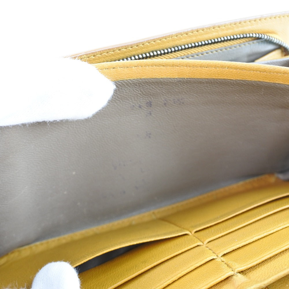 Bottega Veneta Beige Leather Long Wallet