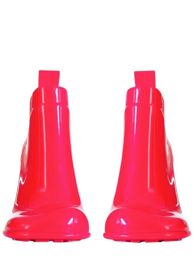 Bottega Veneta Shine Rubber Heel Chelsea Boots Lollipop