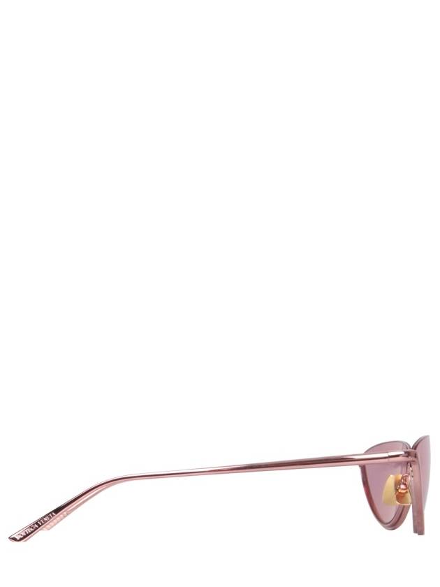 Bottega Veneta Eyewear BV1117S 005 Half Rim Mirror Sunglasses Pink