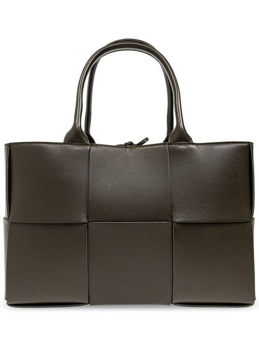 Bottega Veneta Arco Intrecciato Small Tote Bag Brown