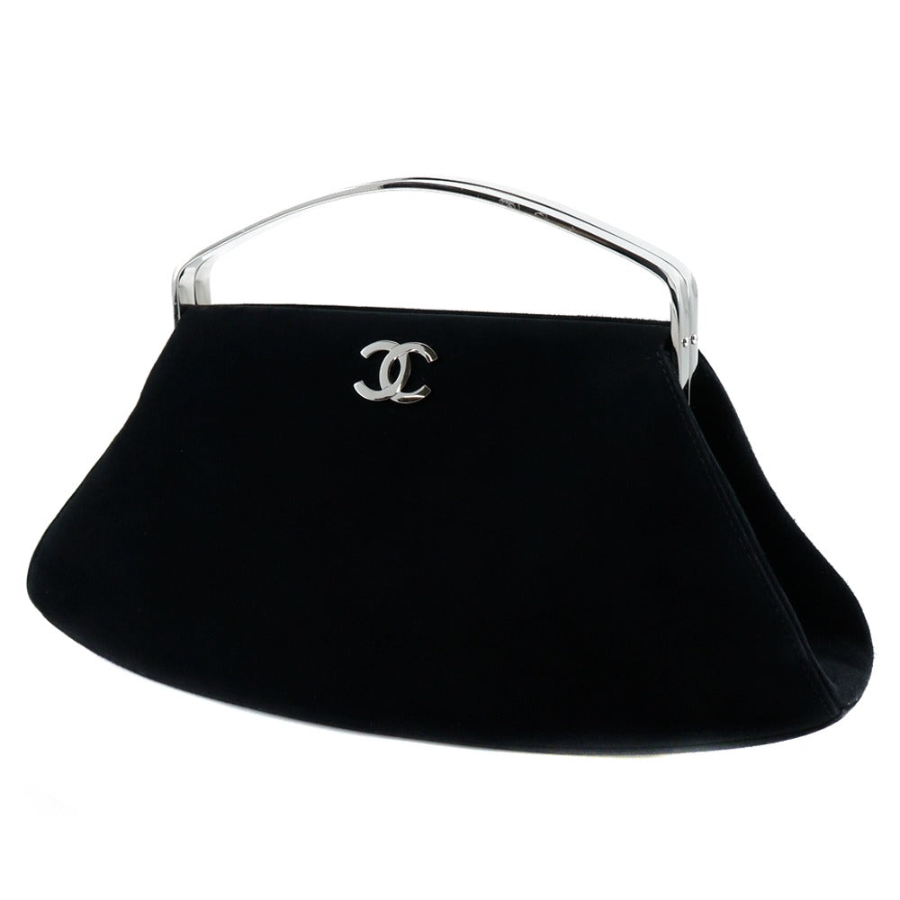 Chanel Suede Party Bag Suede Handbag 59866 in New Condition