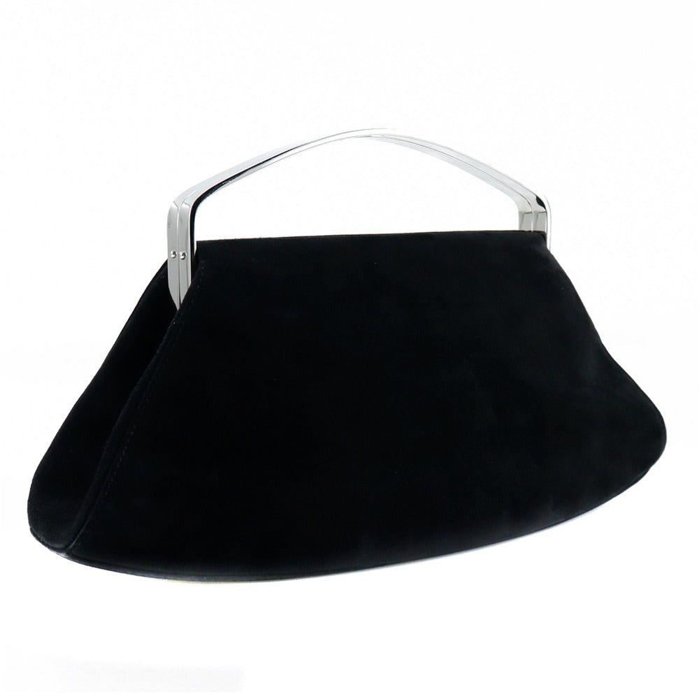 Chanel Suede Party Bag Suede Handbag 59866 in New Condition