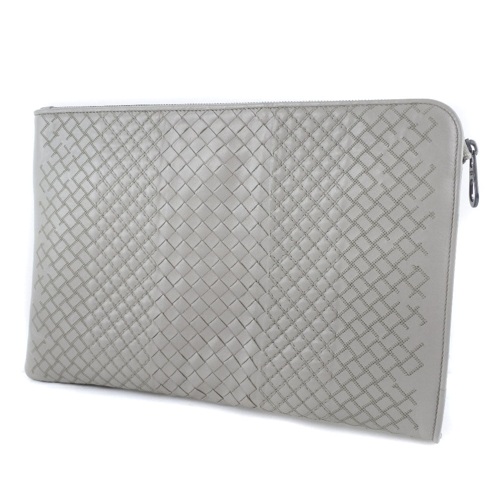 Bottega Veneta Intrecciato Leather Clutch
