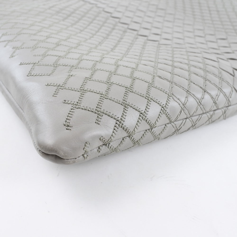 Bottega Veneta Intrecciato Leather Clutch