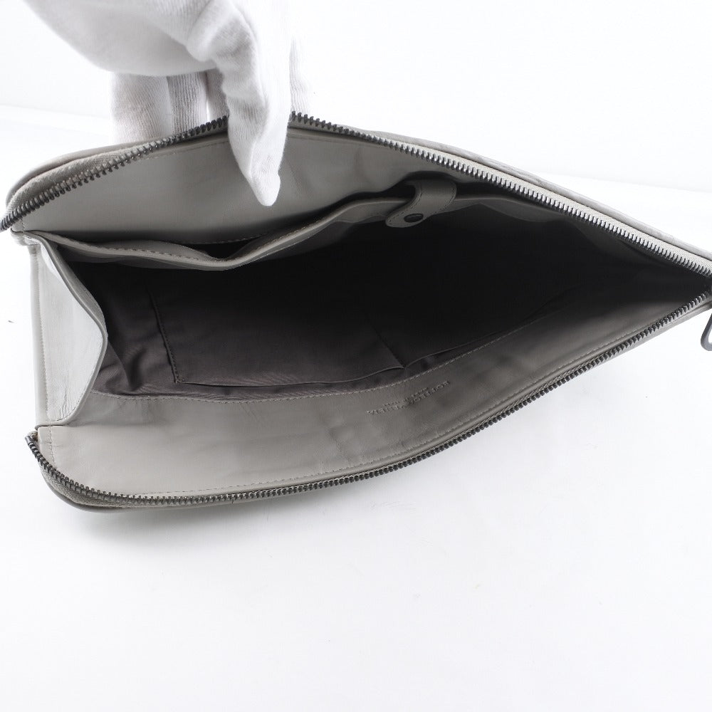 Bottega Veneta Intrecciato Leather Clutch