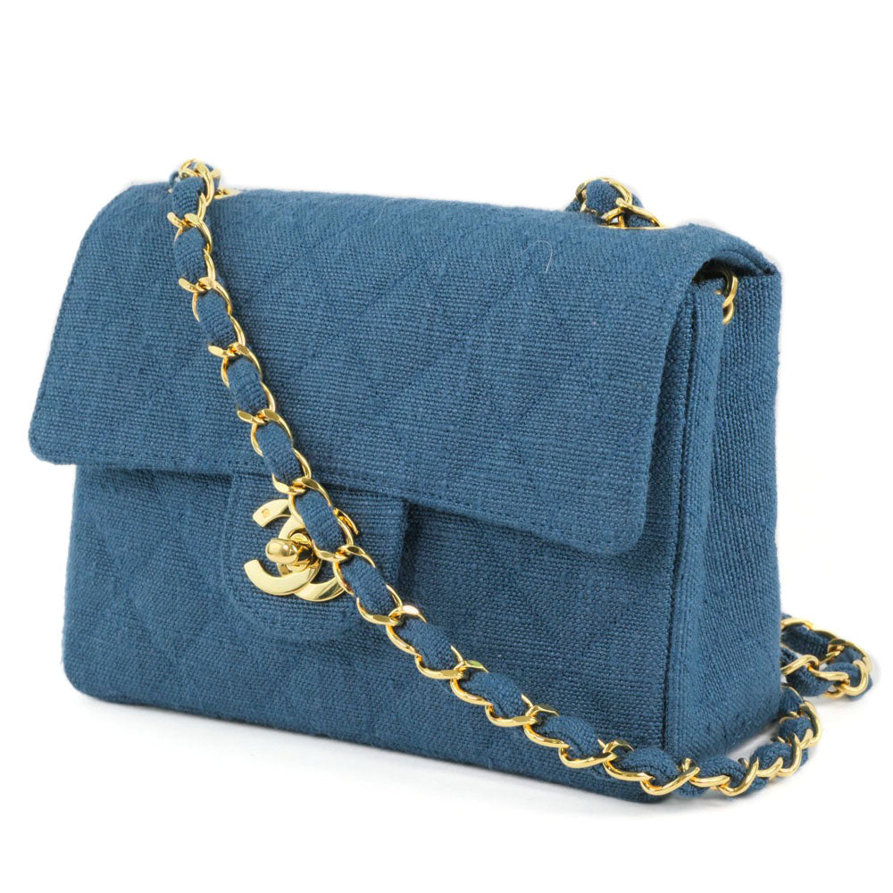Chanel Mini Denim Single Flap Bag Denim Crossbody Bag