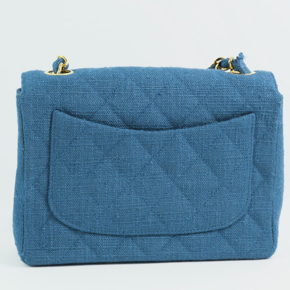 Chanel Mini Denim Single Flap Bag Denim Crossbody Bag