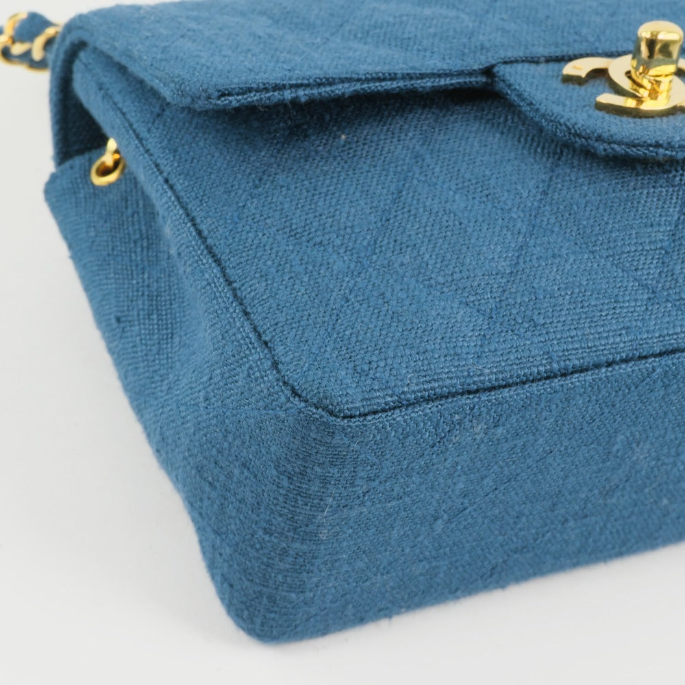 Chanel Mini Denim Single Flap Bag Denim Crossbody Bag