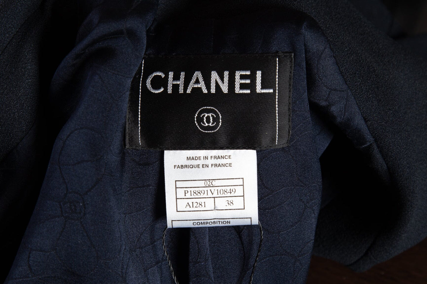 Chanel Vintage 2002 Cruise Collection Navy 2 PC Suit SZ 38