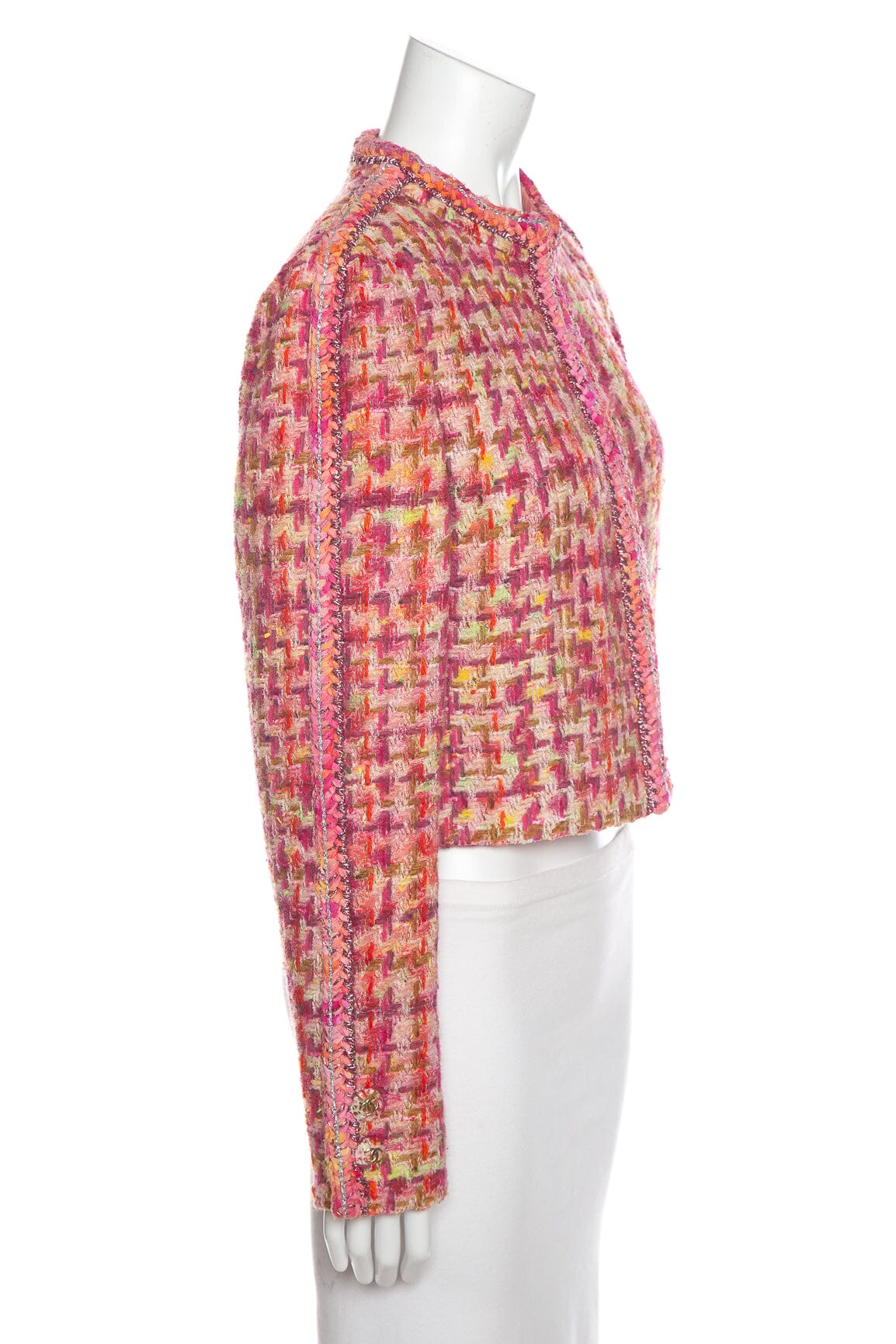 Chanel 2020 Pre Fall Collection by Virgine Viard  Pink and Multi Jacket SZ 42