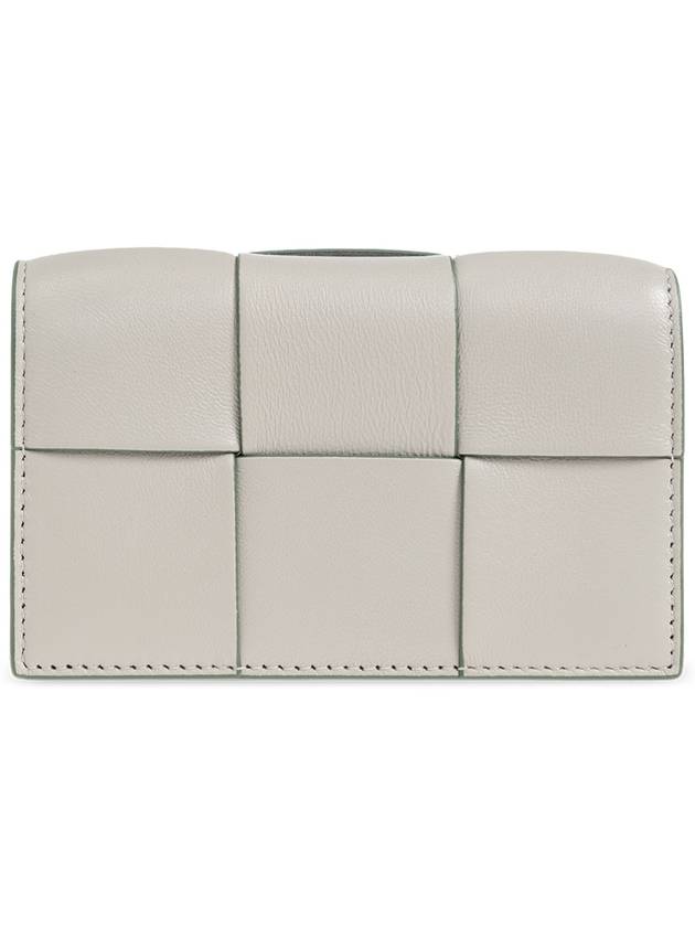Bottega Veneta Intrecciato Card Wallet Grey