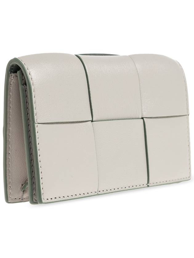 Bottega Veneta Intrecciato Card Wallet Grey
