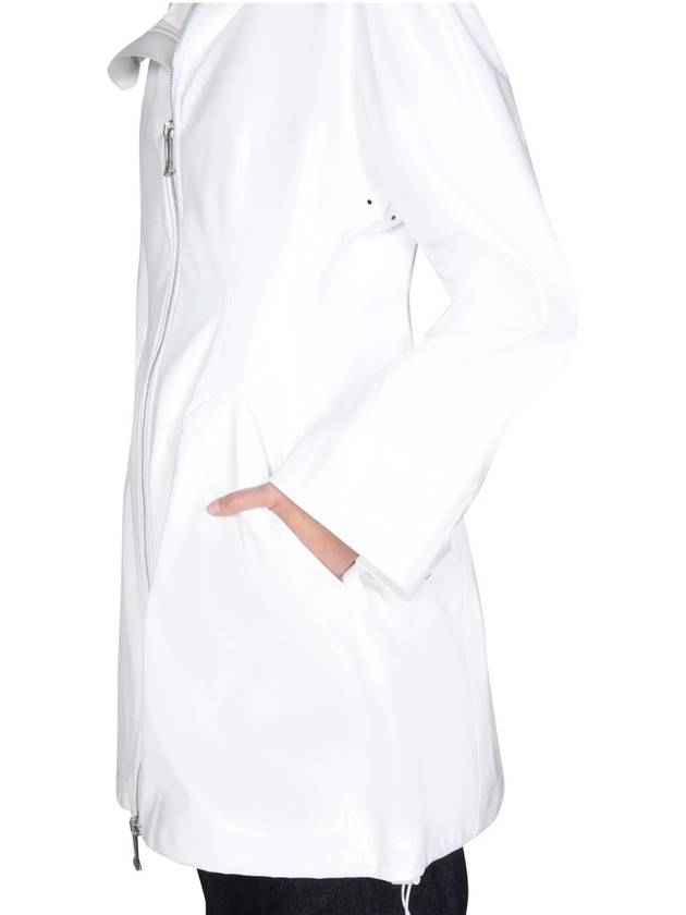 Bottega Veneta Women's Long Zipper Parka White