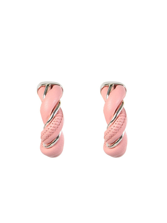 Bottega Veneta Women Braided Hoop Earrings