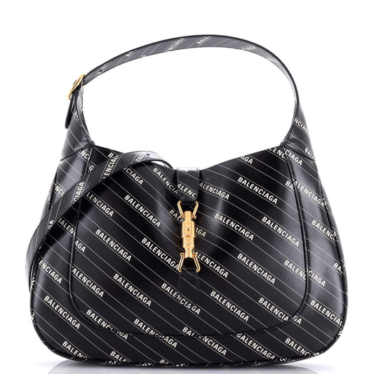 x Balenciaga The Hacker Project Jackie 1961 Hobo Printed Leather Medium