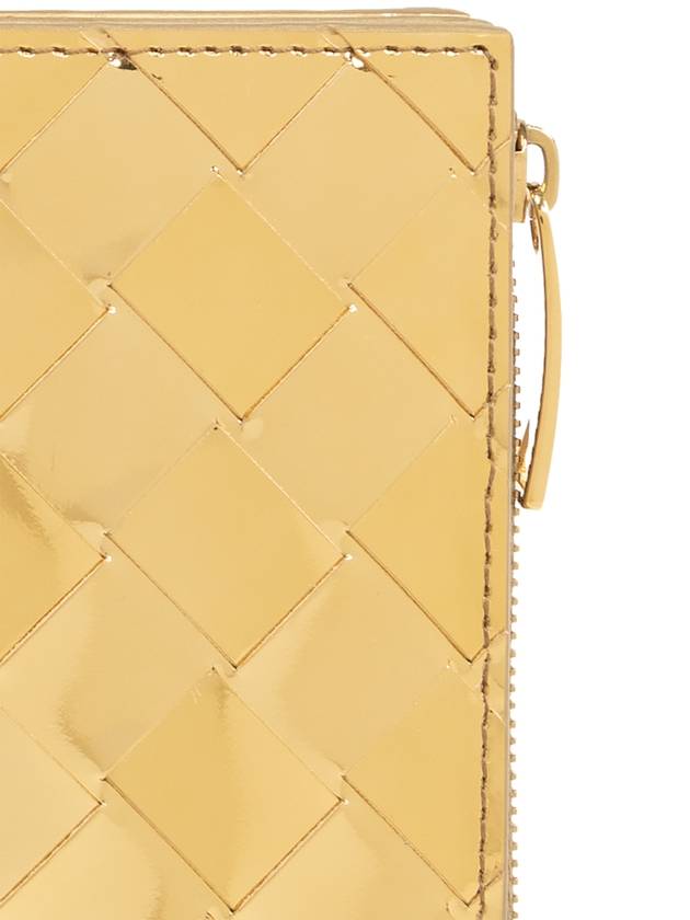 Bottega Veneta Small Intrecciato Fold Zipper Wallet 742330