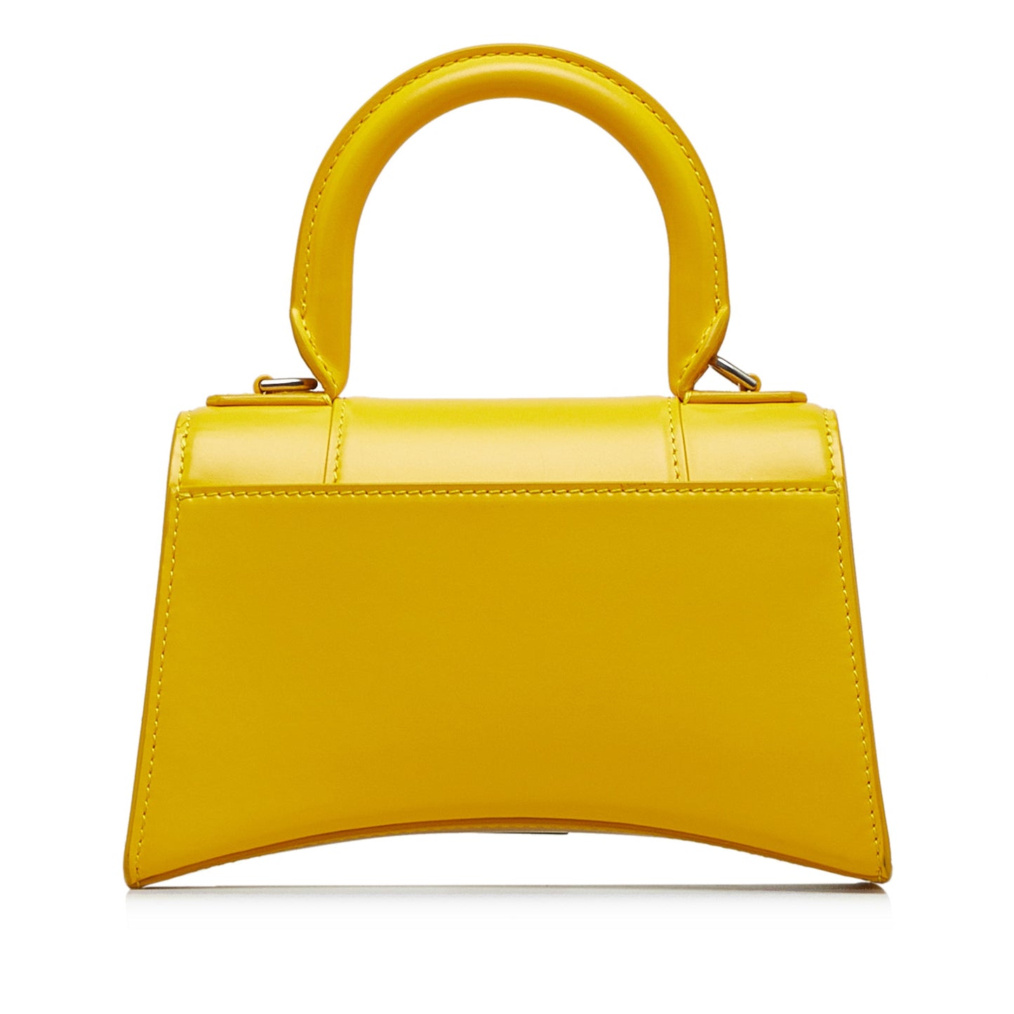 Yellow Balenciaga Hourglass XS Satchel