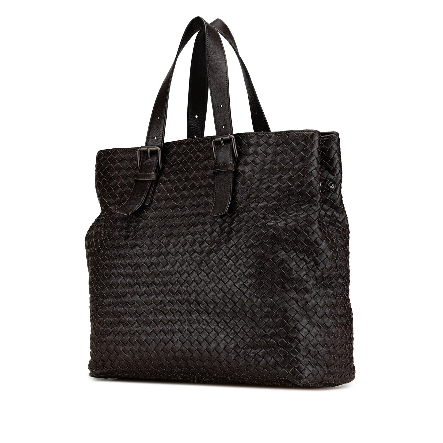 Brown Bottega Veneta Nappa Intrecciato Belted Tote