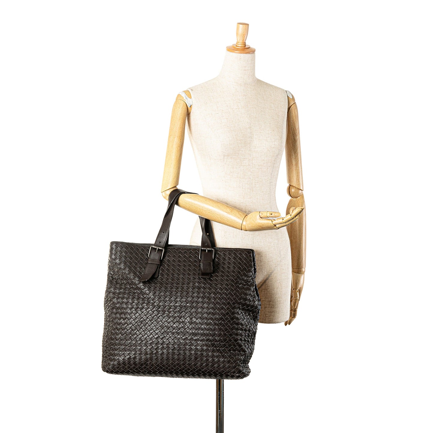 Brown Bottega Veneta Nappa Intrecciato Belted Tote
