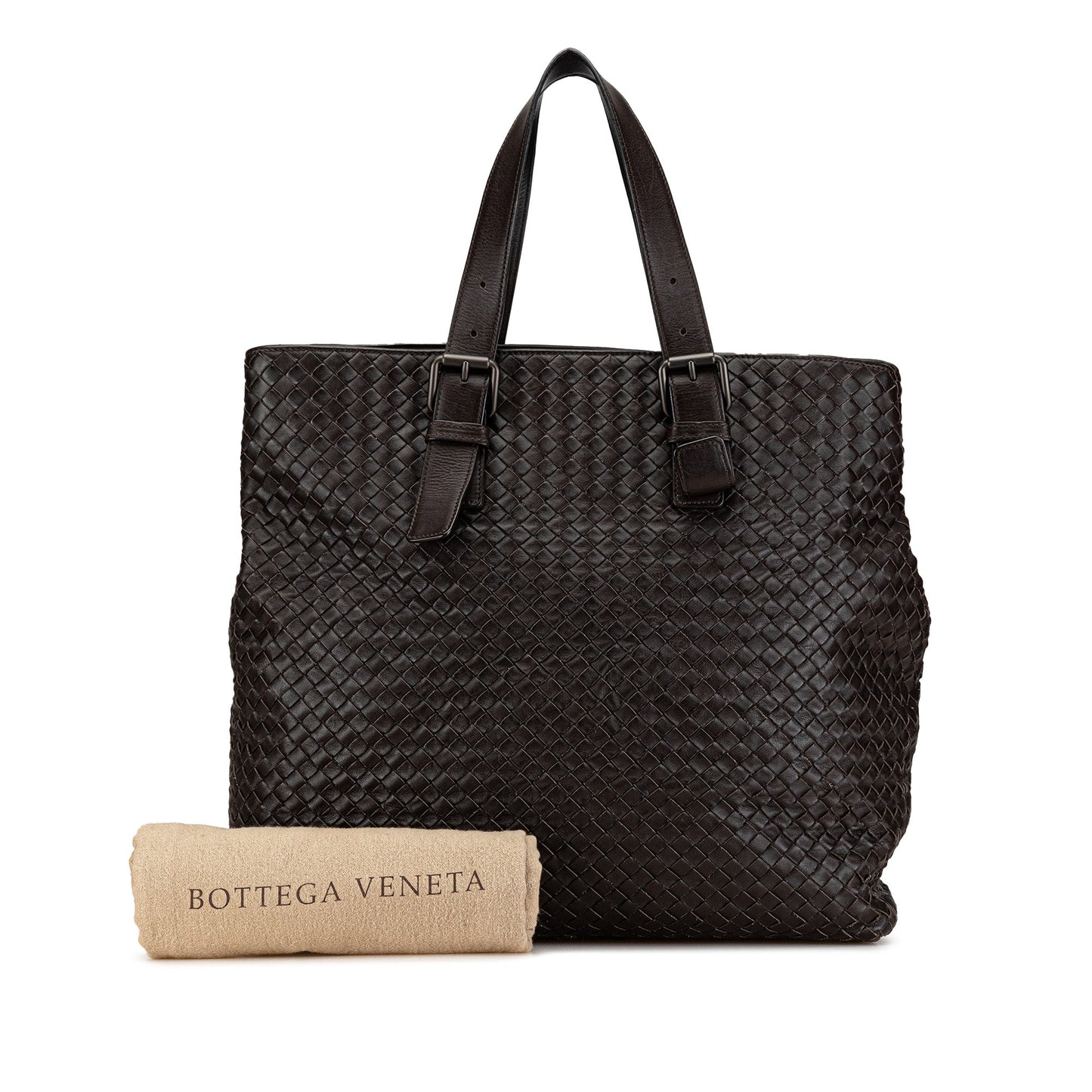 Bottega Veneta Sac Nappa Intrecciato Belted Tote