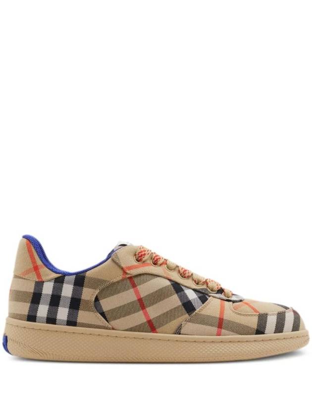 Burberry Terrace Check Low Top Sneakers Beige