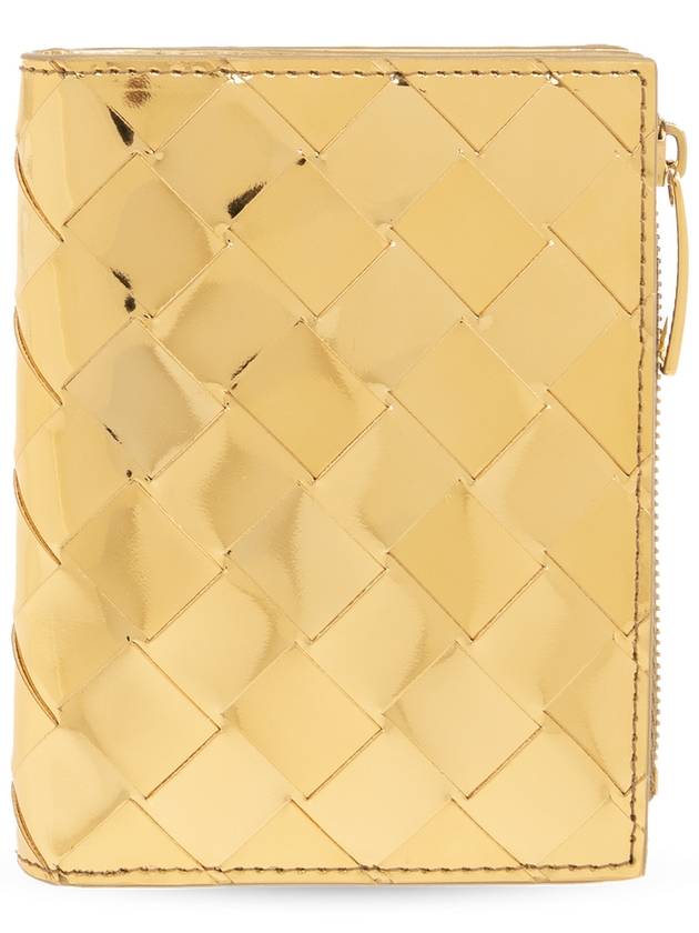 Bottega Veneta Small Intrecciato Fold Zipper Wallet 742330
