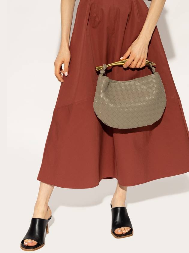 Bottega Veneta Sardine Intrecciato Tote Bag Khaki