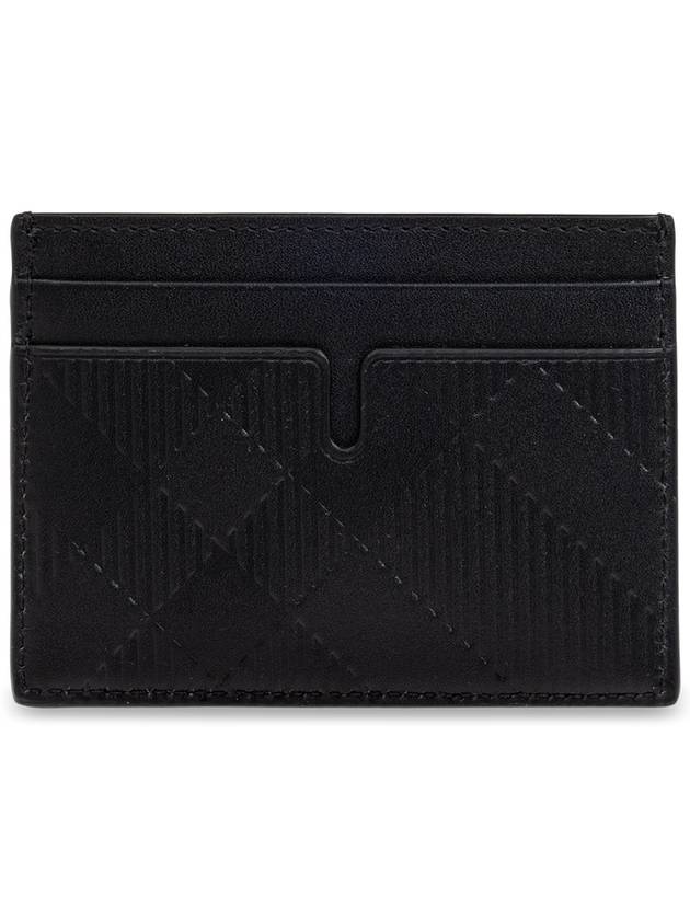 Burberry Burberry Leather Card Case Men s Black
