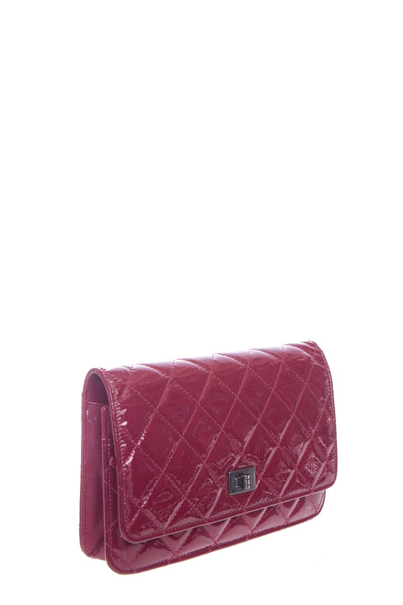 Chanel 2009/10 Red Patent Leather Re-issue WOC Handbag- With Box