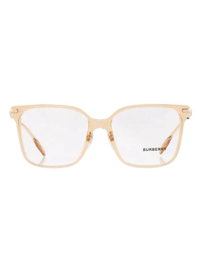 Burberry Eyewear Square Plastic Eyeglasses Light Gold