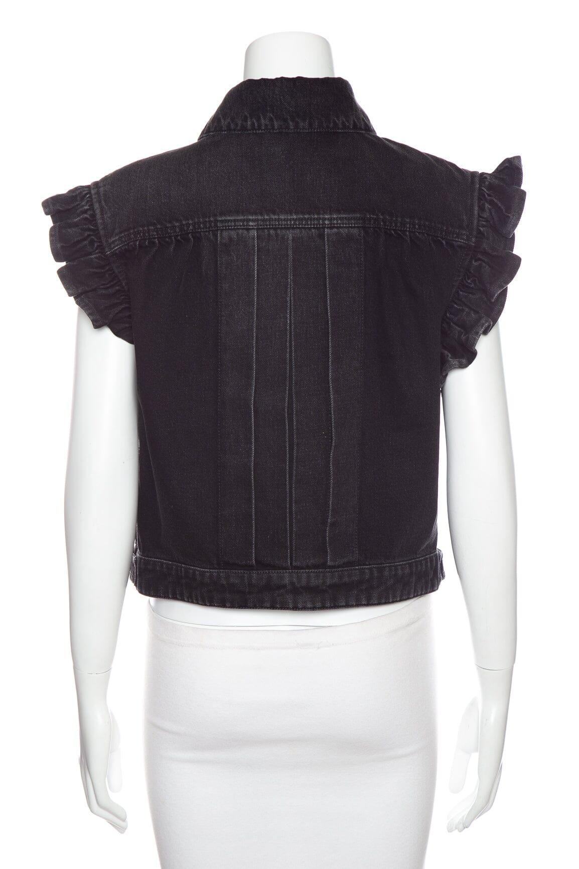 Chanel F/W 2024 Black Denim Vest SZ 38 NWT