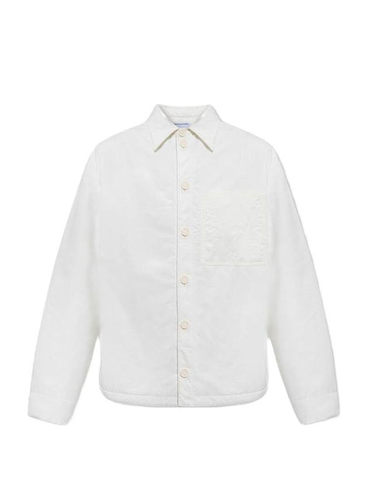 Bottega Veneta Pad Nylon Jacket Chalk