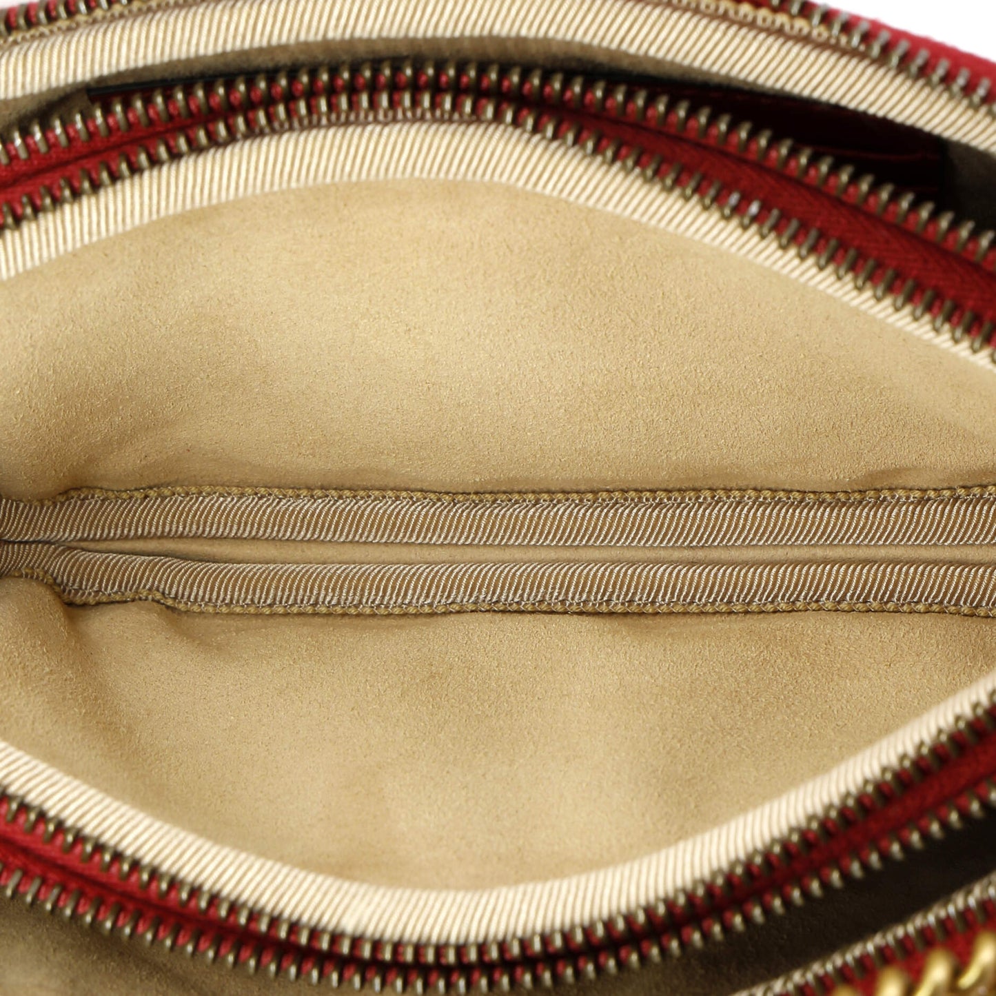 GG Marmont Triple Zip Chain Bag Matelasse Leather Mini