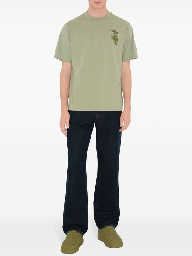 Burberry EKD Cotton Short Sleeve T-Shirt Sage Green
