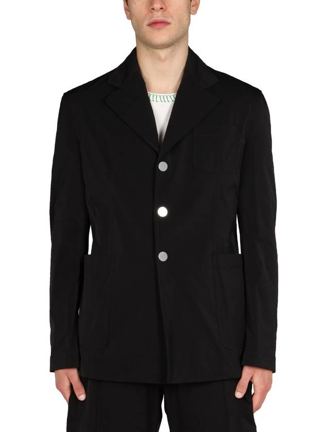 Bottega Veneta Nylon Blazer Jacket Black