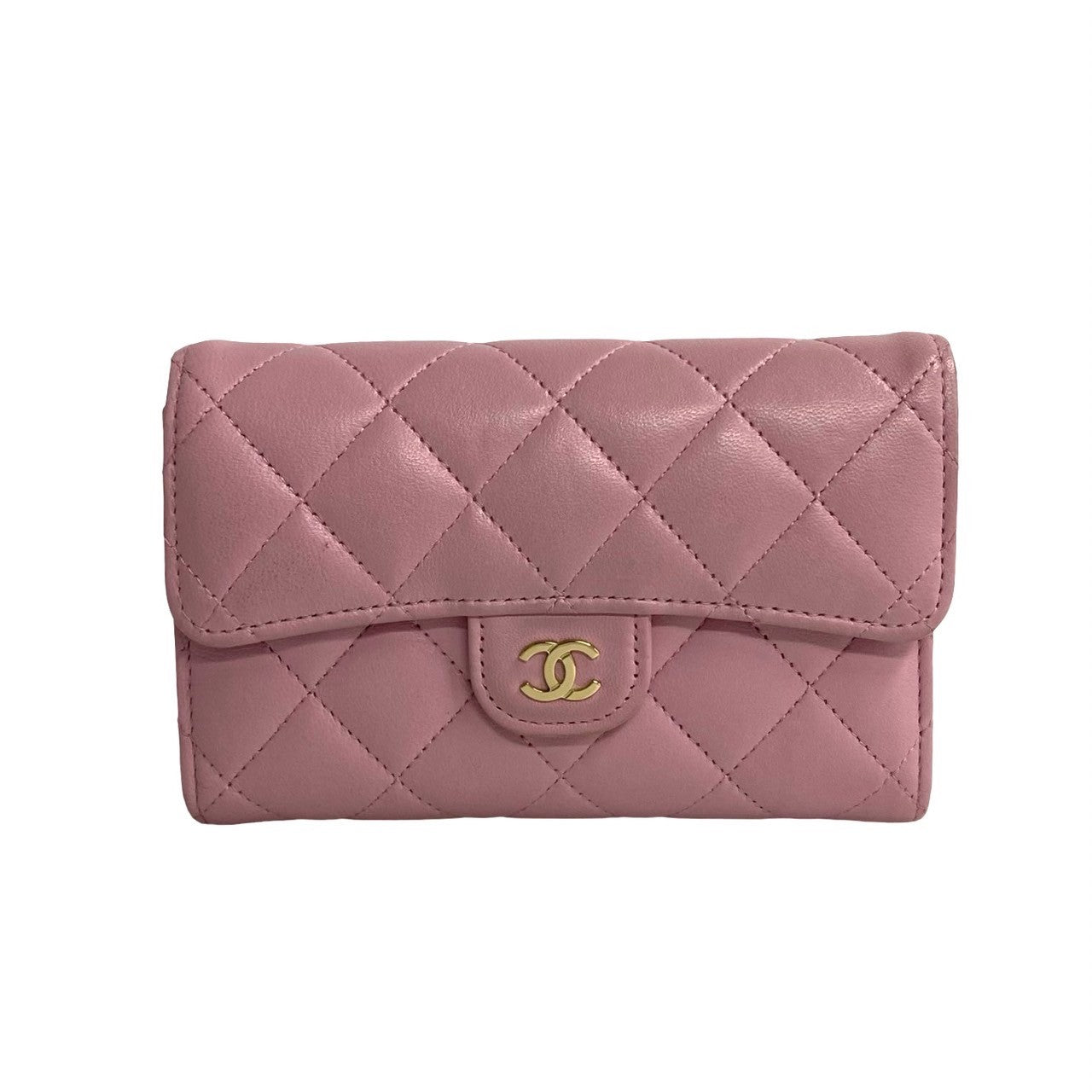 Chanel CC Classic Bifold Flap Wallet  Leather Short Wallet in New Condition